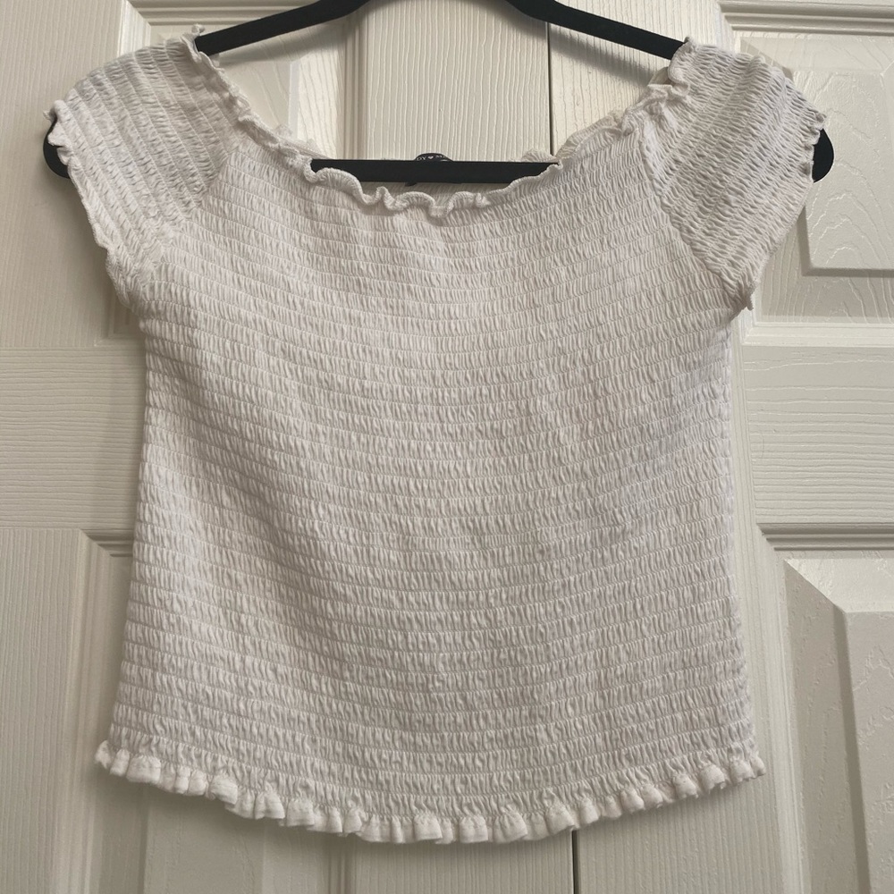 Brandy Melville Smocked Crop Top!